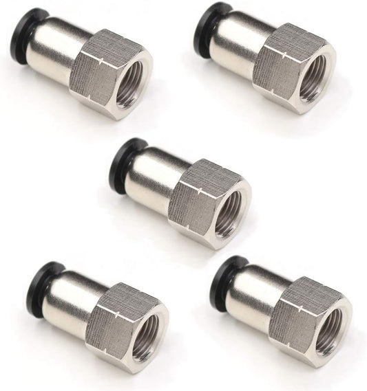 1/4 Inch Air Tube Fittings - 1/8 Npt Female Push To Connect Quick Connect