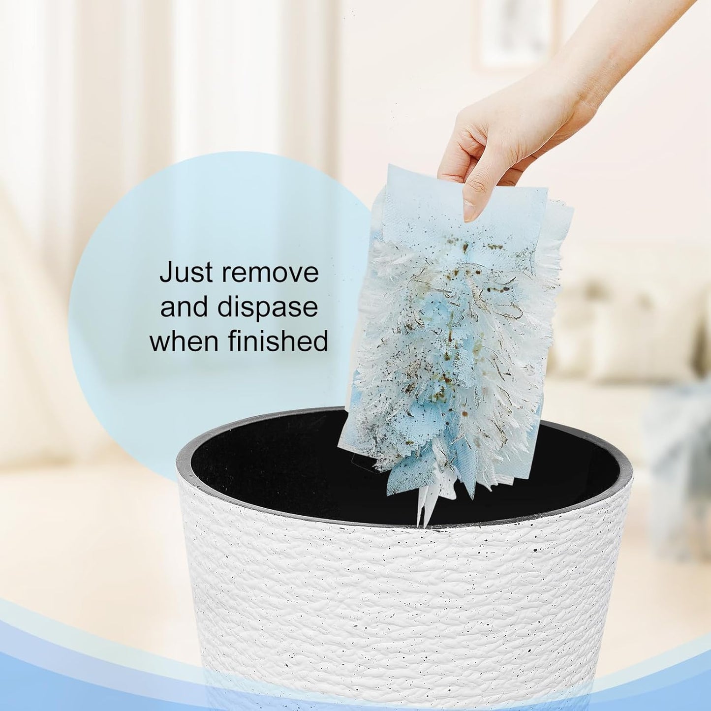 Duster Refill Compatible with Swiffer Hand Duster, Unscented Disposable Heavy Duty Duster Refills, Dusters Refills for Cleaning, Blinds & Ceiling Fan, 20 Count (Handle is Not Included)