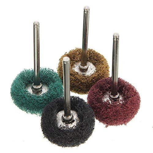 40 Pack 1 inch Abrasive Wheel Buffing Polishing Wheel Set for Rotary Tool - with 1/8" Shank (25mm)