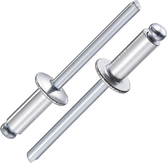 (250Pcs) 3/16"x1/2" Aluminum blind pro Rivets,Aluminum Grip and Steel Mandrel