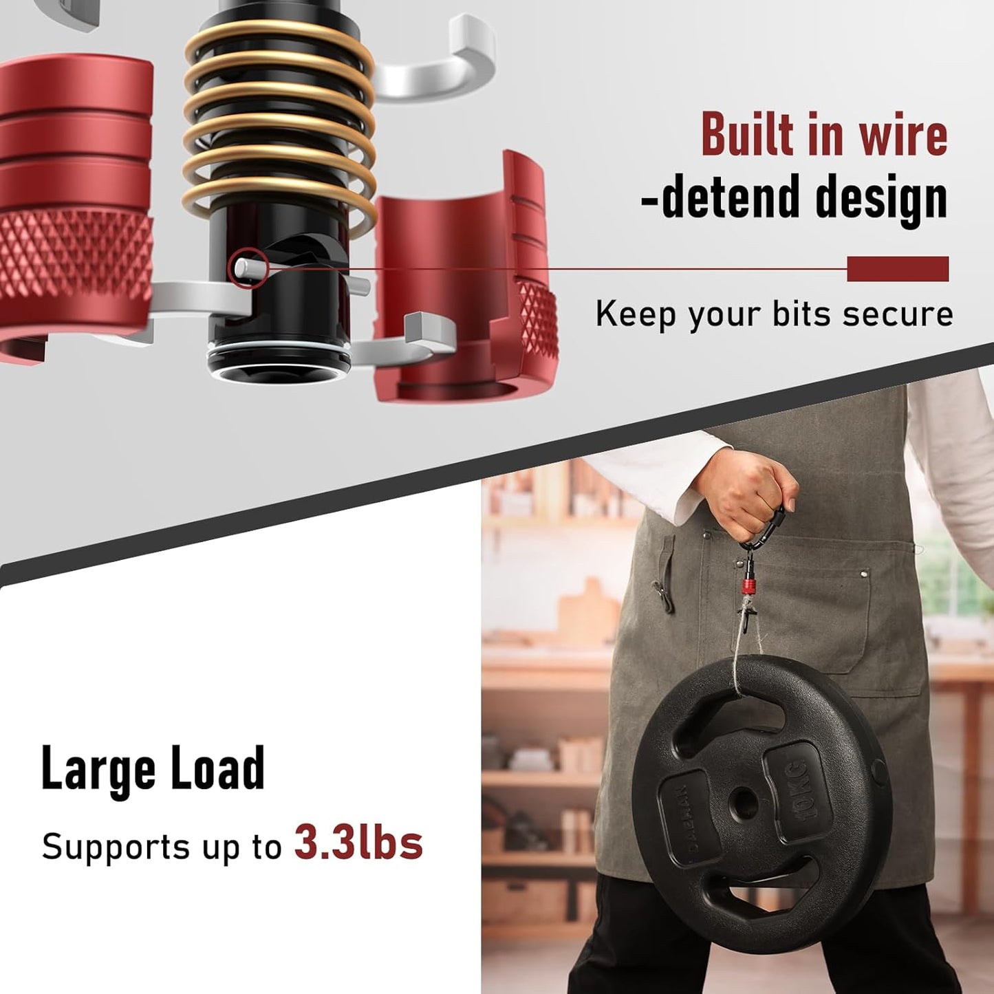 Enhanced Non-Slip Bit Holder 6pcs, 1/4 Drill Bit Holder, Bit Holder