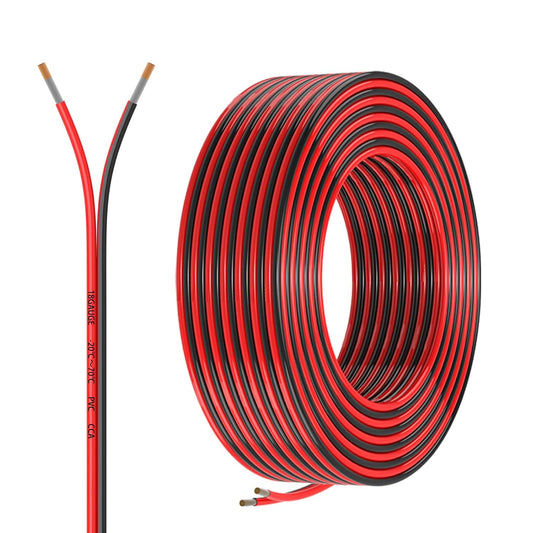18 Gauge 2 Conductors 30FT Electrical Wire, Red Black Cable, Flexible