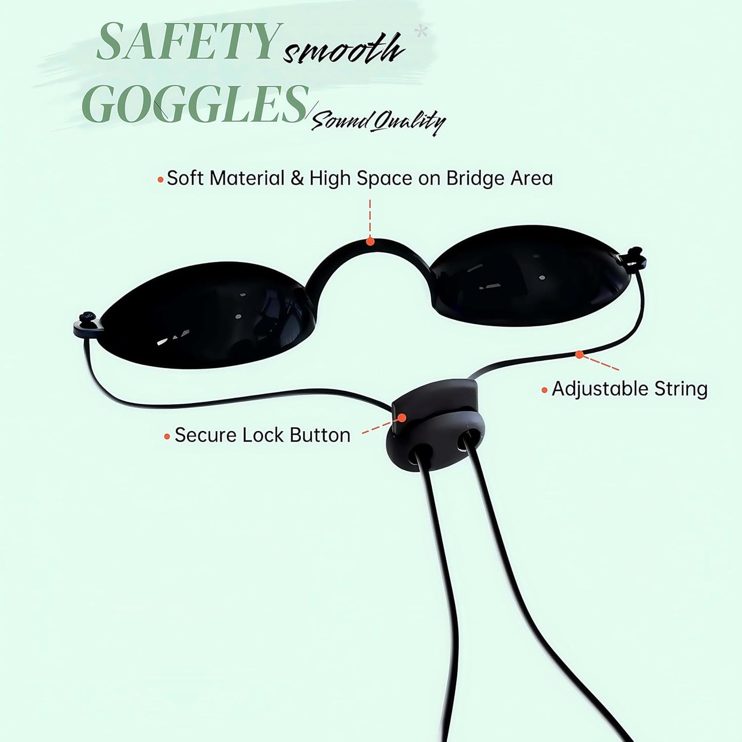 See-Through Safety Goggles Pack of 2, Transparent Safety Glasses