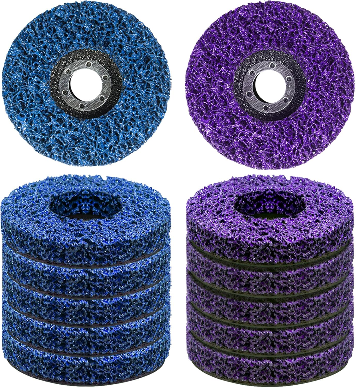 12 PCS Strip Discs 4"x 5/8" Stripping Wheel Suitable for Cleaning Angle Grinder