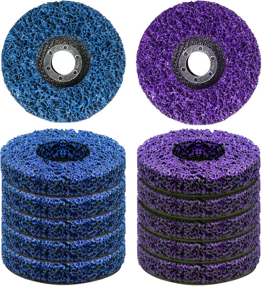 12 PCS Strip Discs 4"x 5/8" Stripping Wheel Suitable for Cleaning Angle Grinder