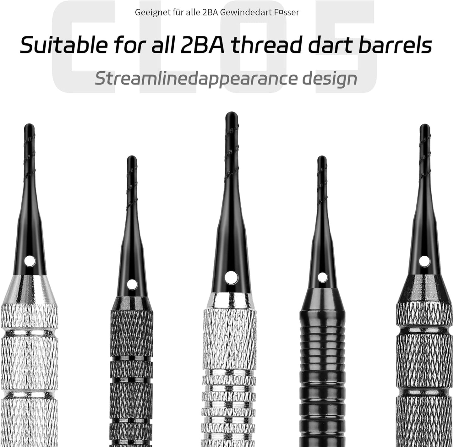 Darts Soft Tip,2BA Thread Tip Dart Point 200 Pack, Plastic Points, Sets, Accessory