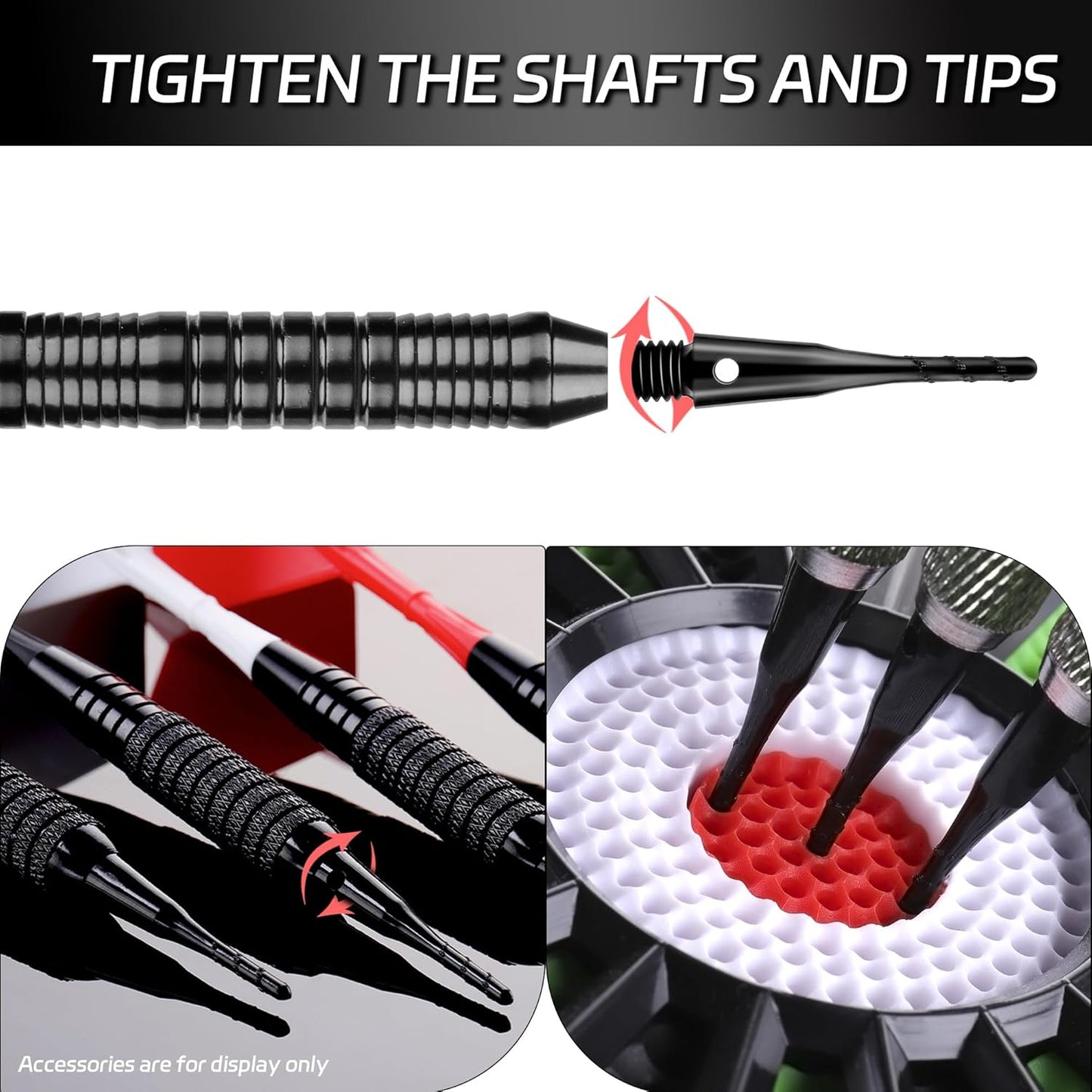 Darts Soft Tip,2BA Thread Tip Dart Point 200 Pack, Plastic Points, Sets, Accessory