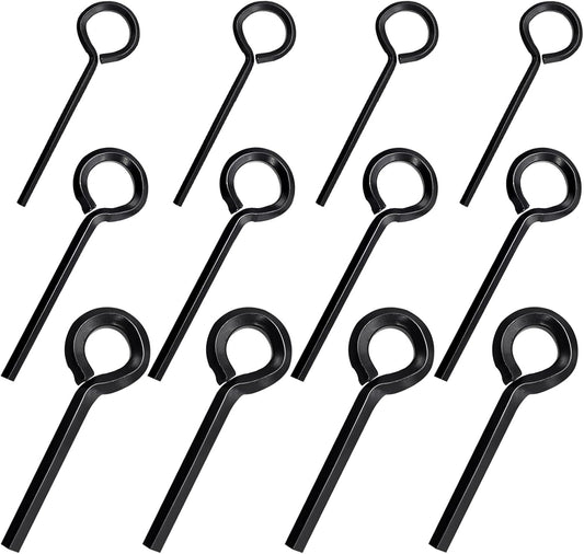 Schroevendraaiers - Socket keys - 12 pieces - Black - 7/32", 5/32", 1/8"