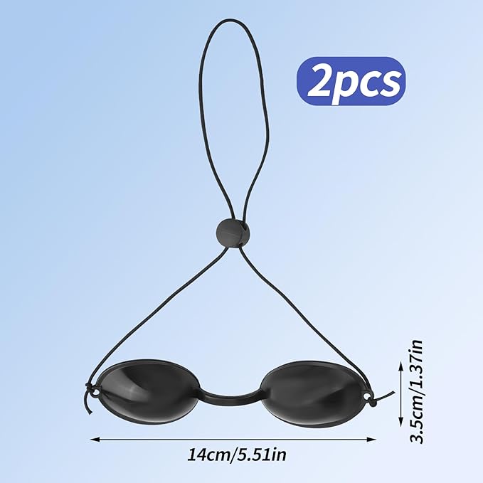 2 pairs of protective glasses for eye protection against red light - tanning glasses for women - tanning glasses for sunbathing