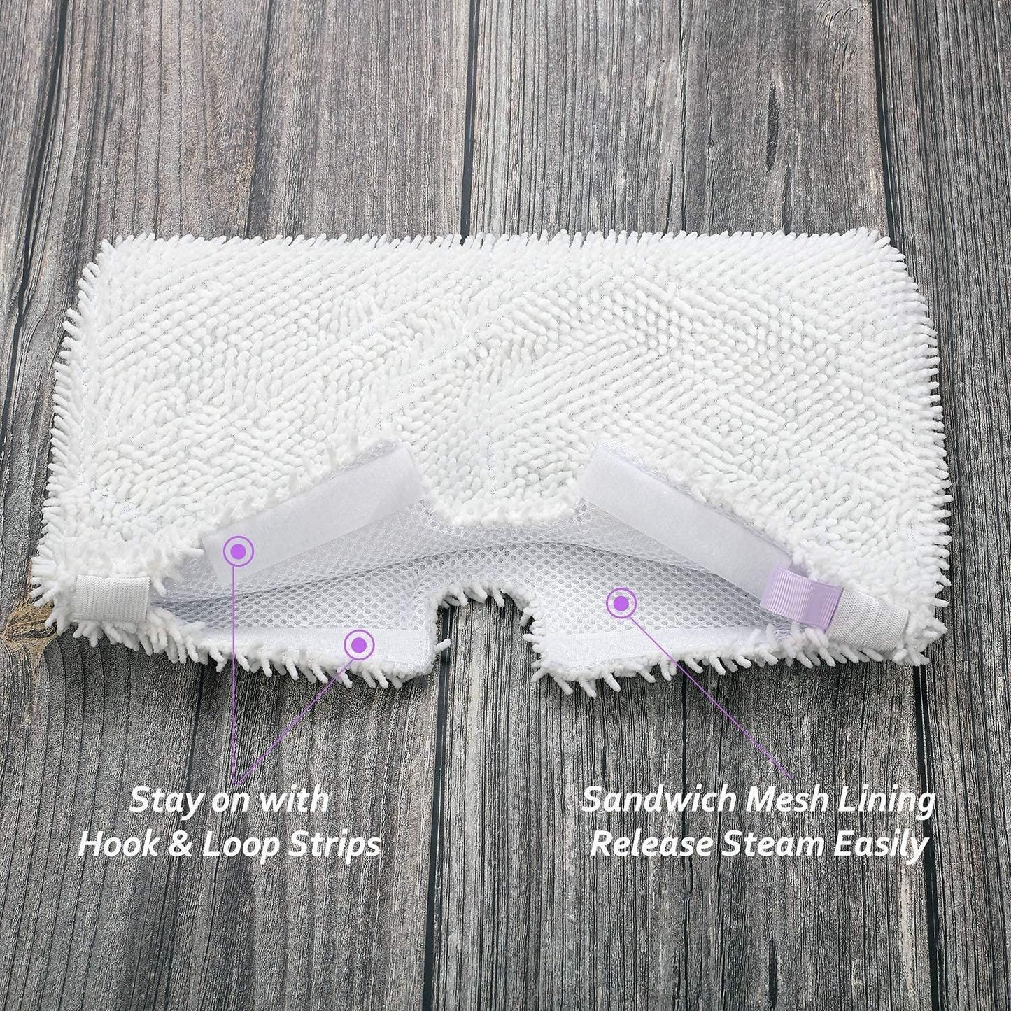 8 Pack Replacement Microiber Mop Pad or Shark Steam Pocket Mops S3500 Series
