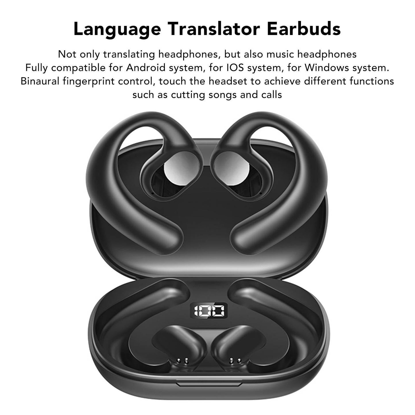 Language Translator Earbuds Multifunction Noise Reduction 144 Languages