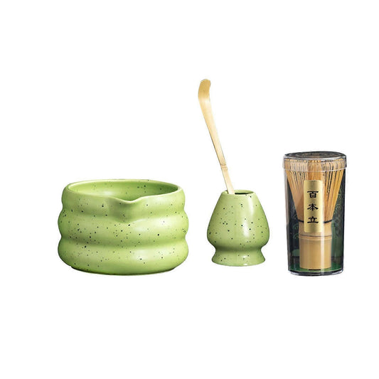 4pcs Matcha Whisk Set - Bamboo Whisk, Holder, Tea Making Tools for Matcha Lovers