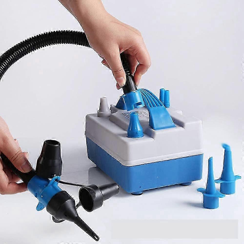 Electric Balloon Pump 600W Double Nozzle Quick Inflator for Balloons Pool Toys