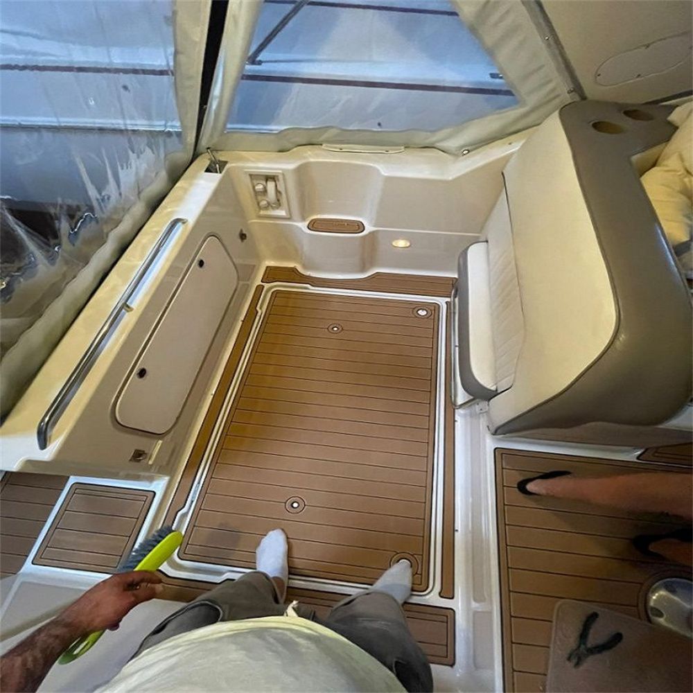 1999 Bayliner 2855 Swim Platform Cockpit Boat EVA Foam Faux Teak Deck