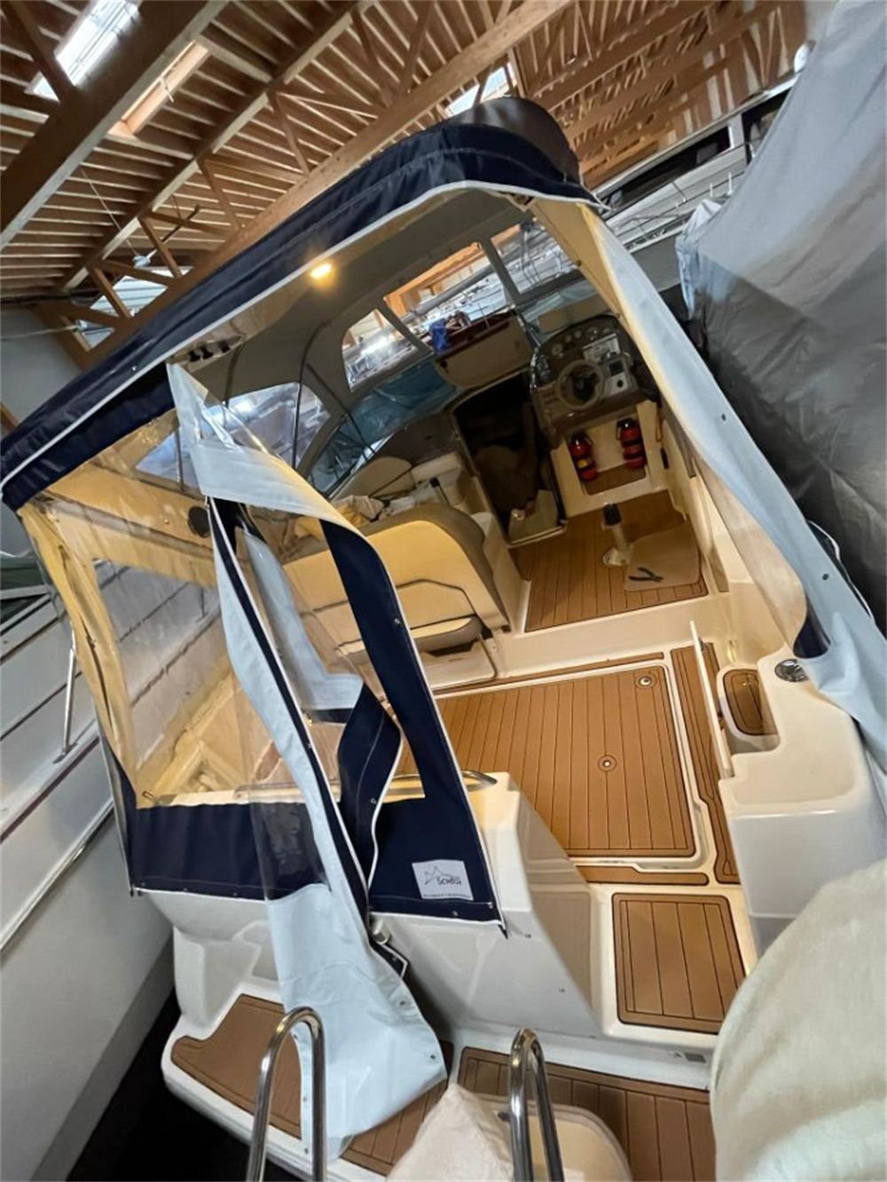 1999 Bayliner 2855 Swim Platform Cockpit Boat EVA Foam Faux Teak Deck