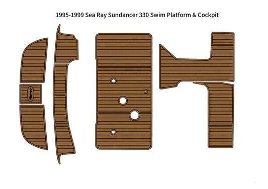 1995-1999 Sea Ray Sundancer 330 Swim Platform Cockpit Pad Boat EVA Foam