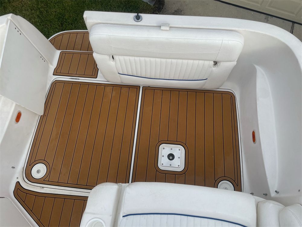 2002 Bayliner 2455 Swim Platform Cockpit Boat EVA Foam Faux Teak Deck