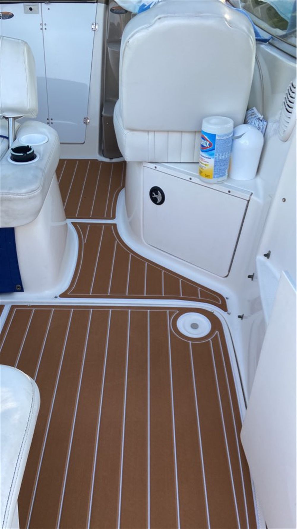 2002 Bayliner 2455 Swim Platform Cockpit Boat EVA Foam Faux Teak Deck