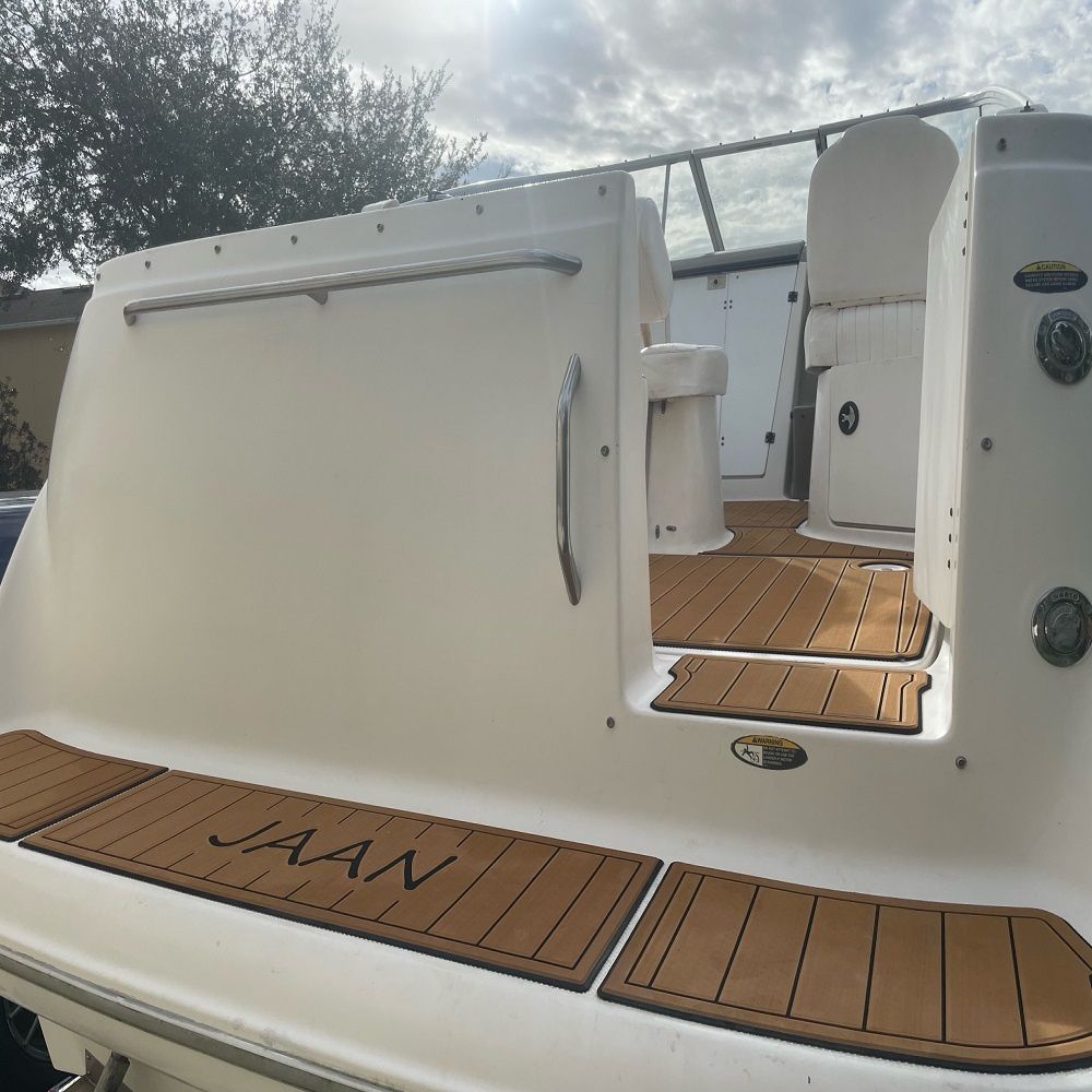 2002 Bayliner 2455 Swim Platform Cockpit Boat EVA Foam Faux Teak Deck