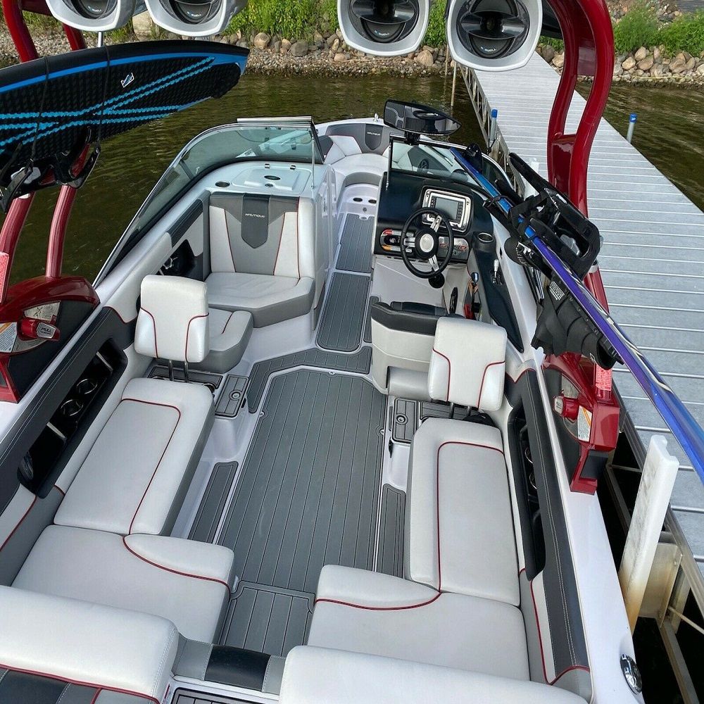 2008 Nautique Super Air 230 Swim Platform Cockpit Boat EVA Foam Teak Floor Pad