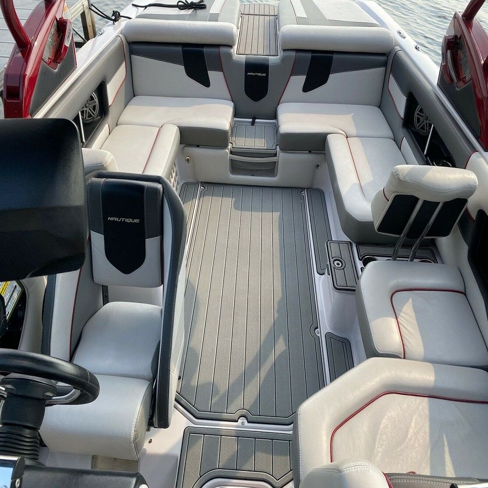 2008 Nautique Super Air 230 Swim Platform Cockpit Boat EVA Foam Teak Floor Pad