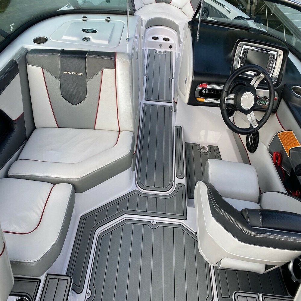 2008 Nautique Super Air 230 Swim Platform Cockpit Boat EVA Foam Teak Floor Pad