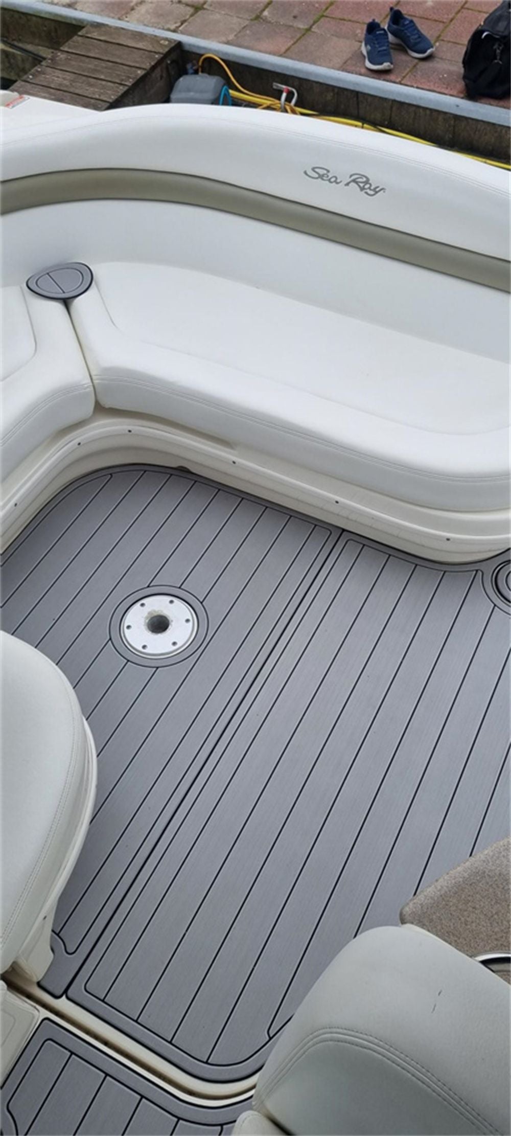 2006 Sea Ray Sundancer 320 Swim Platform Cockpit Pad Boat EVA Teak Flooring
