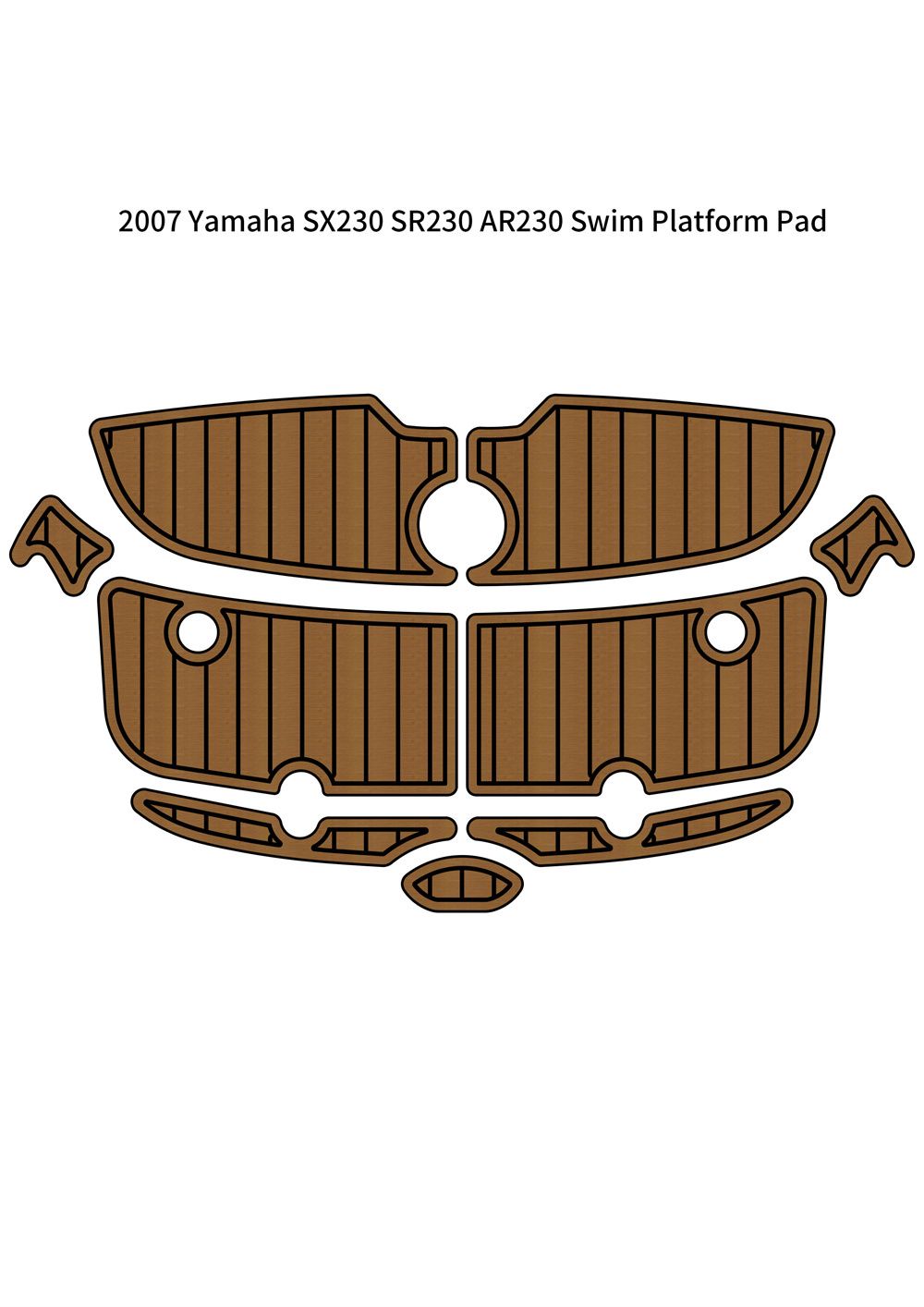 2007 Yamaha SX230 SR230 AR230 Swim Platform Pad Boat EVA