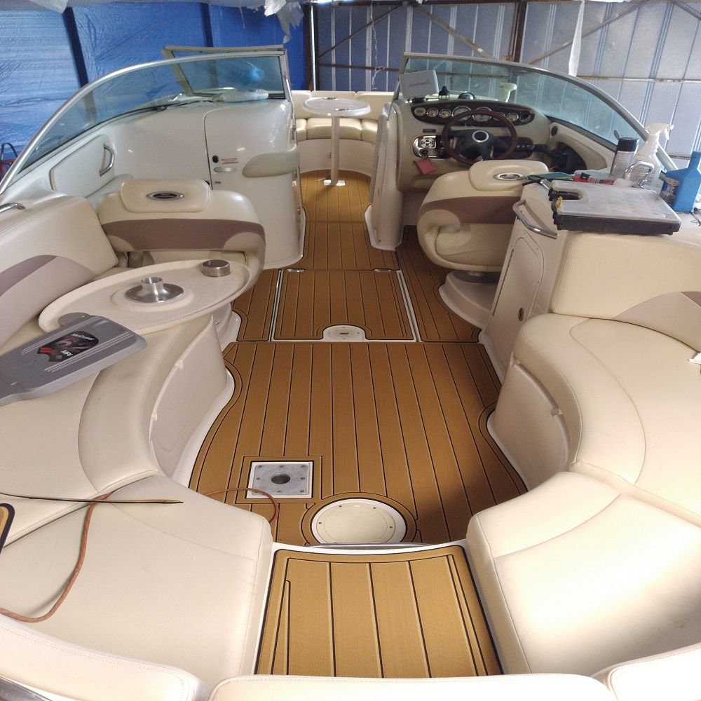 2005 Chaparral Sunesta 274 Swim Platform Cockpit Boat EVA Foam Teak Floor Pad