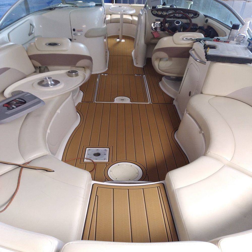 2005 Chaparral Sunesta 274 Swim Platform Cockpit Boat EVA Foam Teak Floor Pad