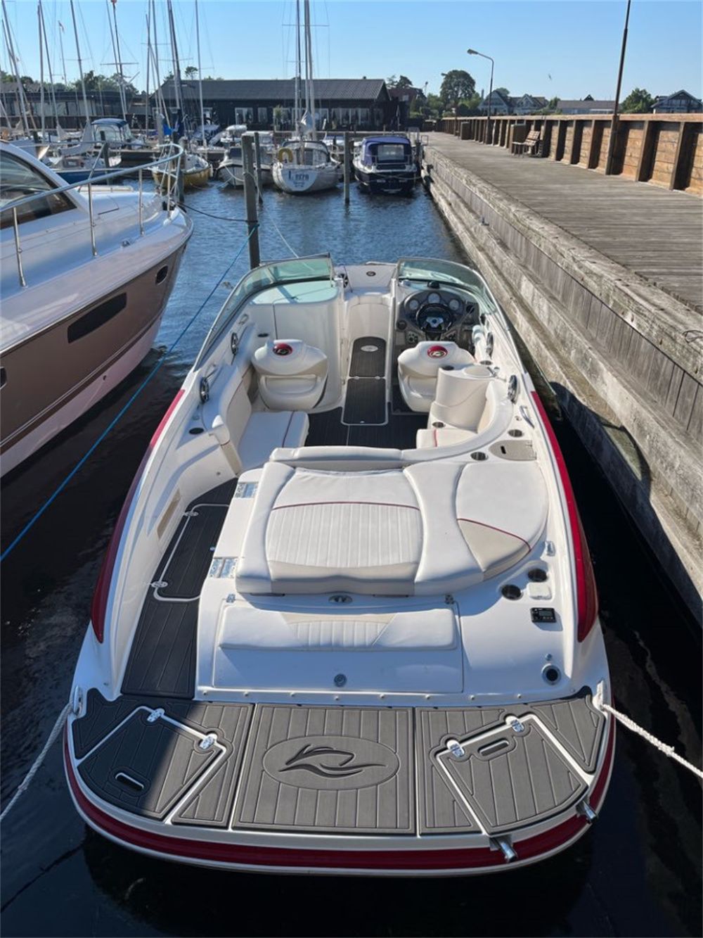 2010 Rinker 246 Captiva BR Swim Platform Boat EVA Foam Teak Deck