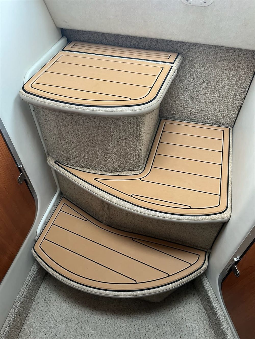 2000-2006 Bayliner 2855 Upper Deck Pads Boat EVA Foam Faux Teak Deck