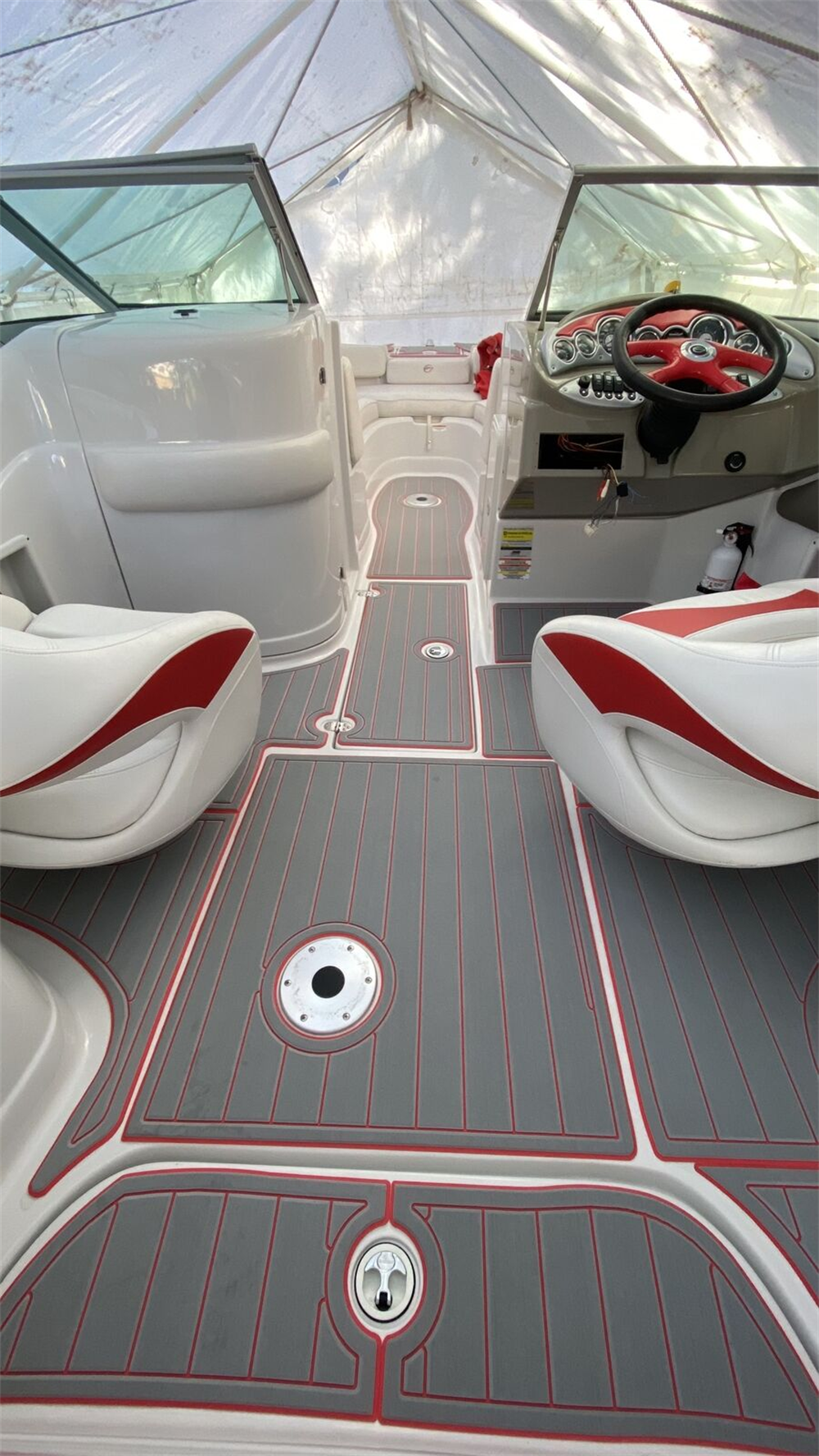 2007 Crownline 220EX Swim Platform Cockpit Boat EVA Foam Teak Deck Floor Pad Mat