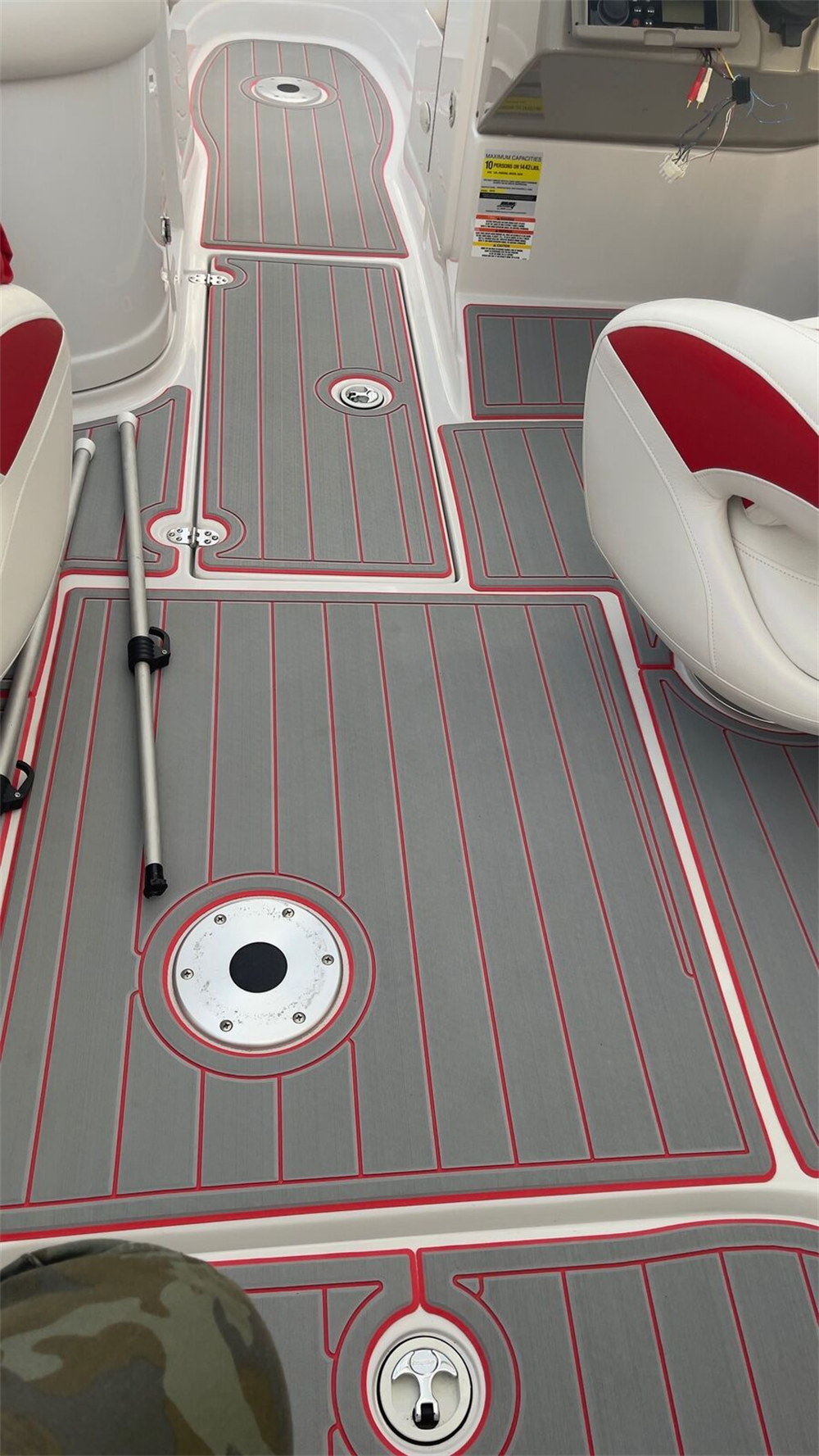 2007 Crownline 220EX Swim Platform Cockpit Boat EVA Foam Teak Deck Floor Pad Mat