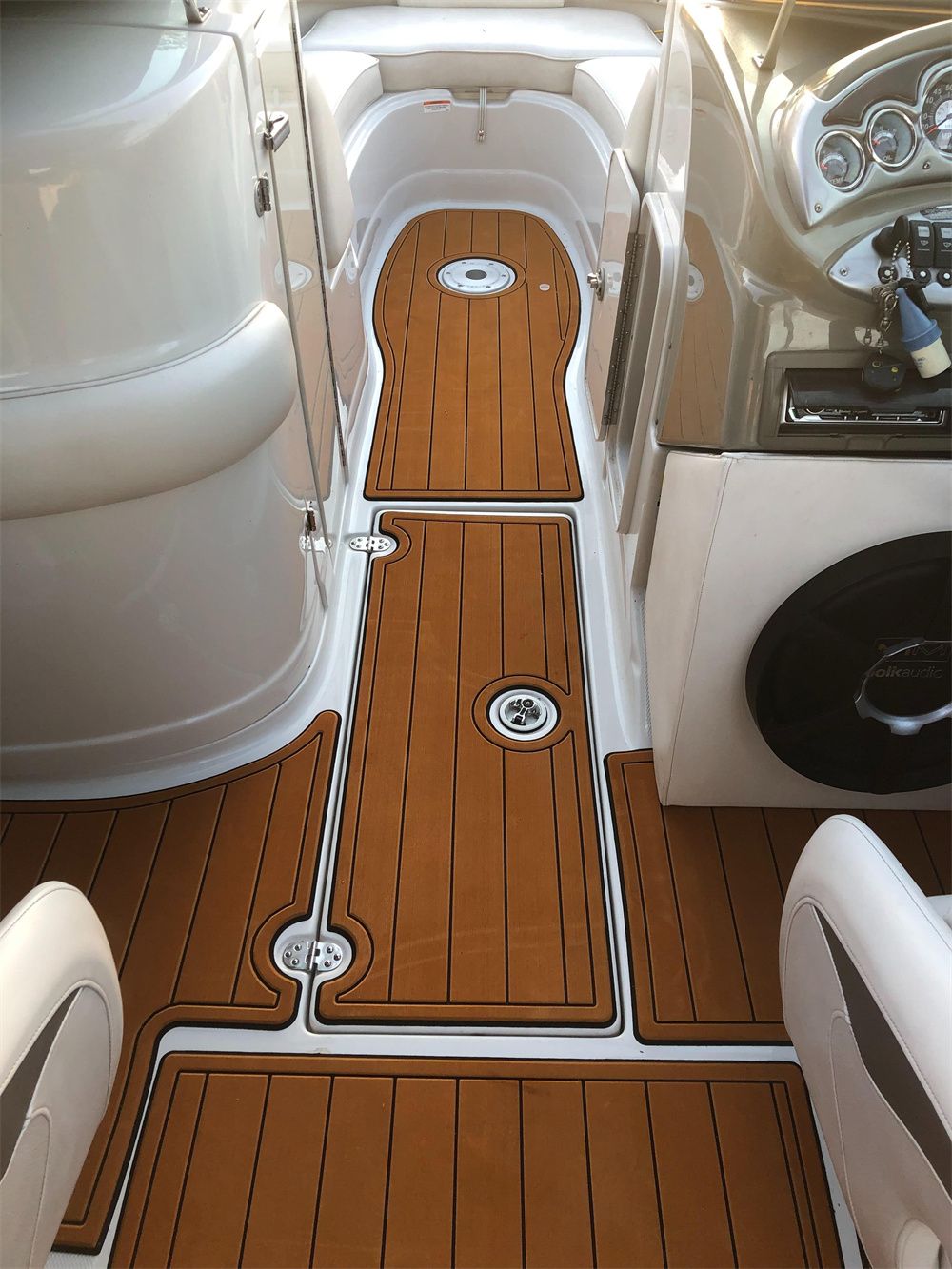 2007 Crownline 220EX Swim Platform Cockpit Boat EVA Foam Teak Deck Floor Pad Mat