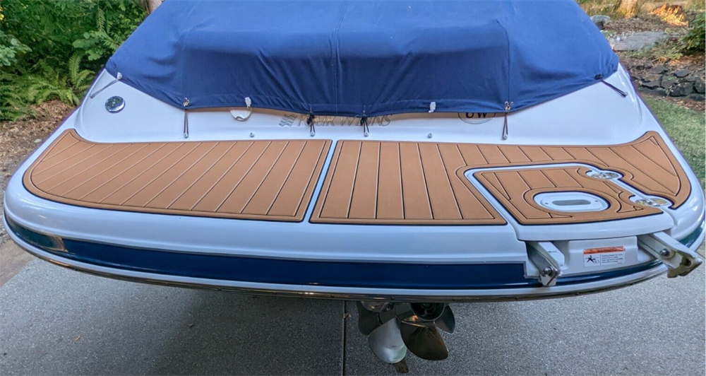 2005 Four Winns Horizon 230 Swim Platform Cockpit Boat EVA Foam Teak Floor Pad
