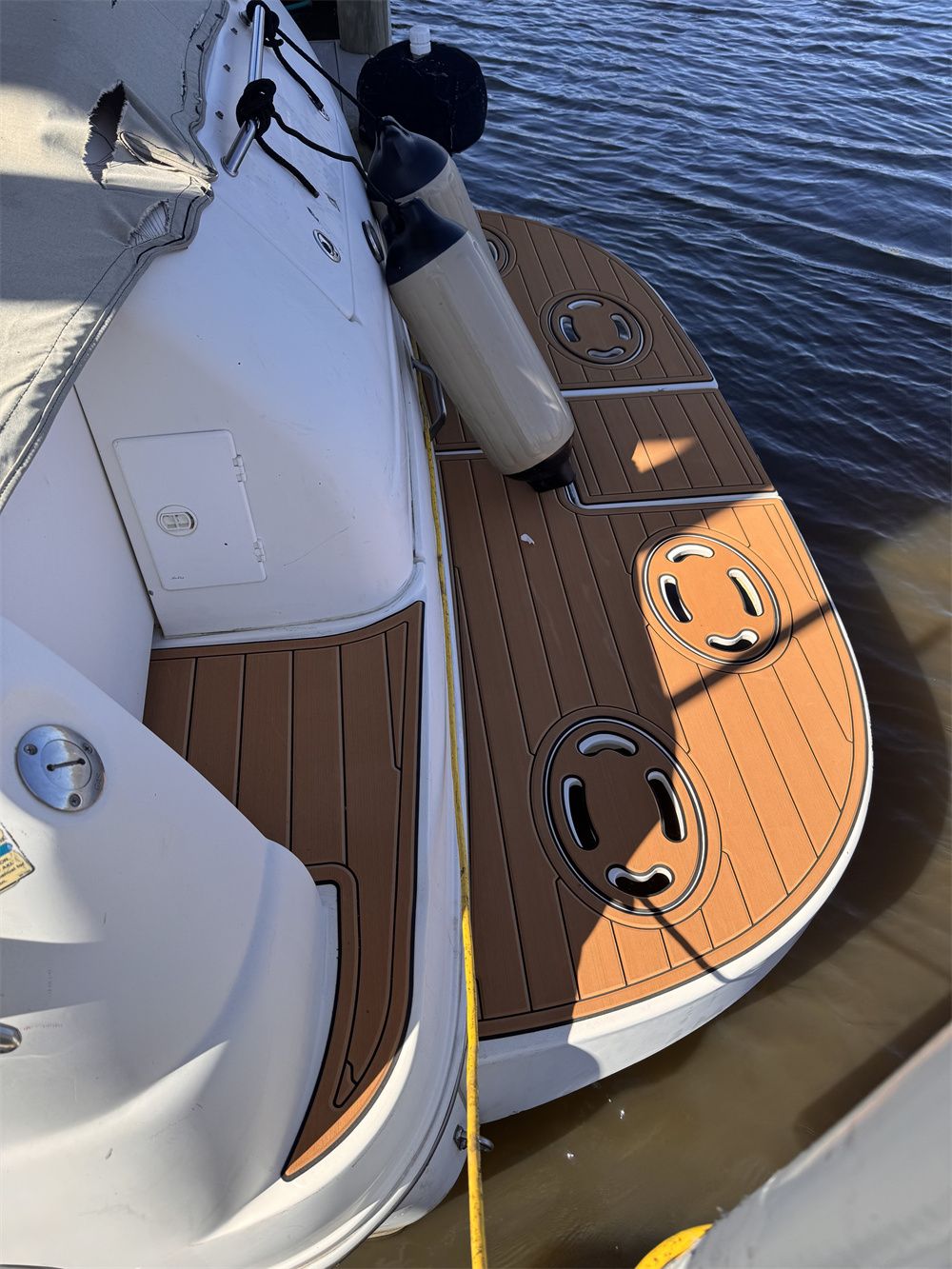 2000 Sea Ray 340 Sundancer Swim Platform Pad Boat EVA Foam Teak Deck