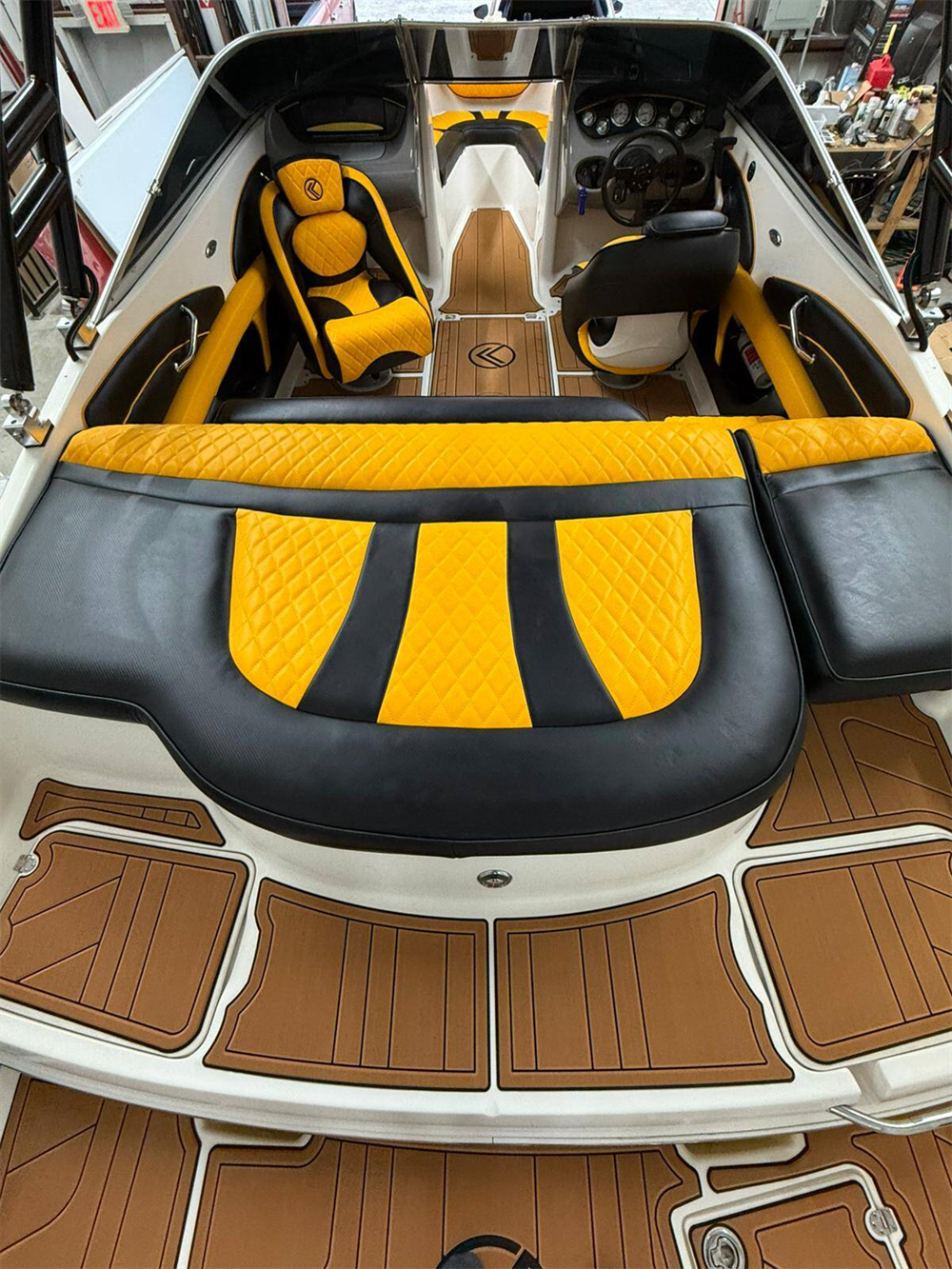 2004-2009 Chaparral 204 SSI Swim Platform Boat EVA Foam Teak Deck