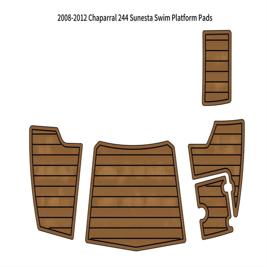 2008-2012 Chaparral 244 Sunesta Swim Platform Boat EVA Foam Teak
