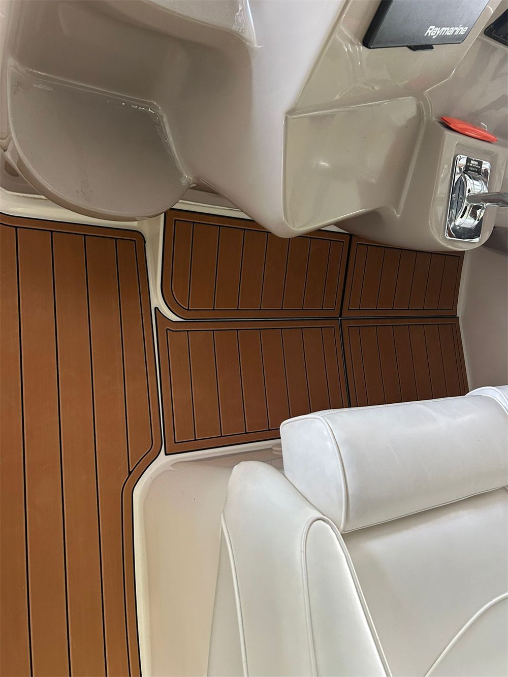 1998-2002 Cruisers Yachts 3870 Swim Platform Cockpit Pad Boat EVA Teak Floor Mat
