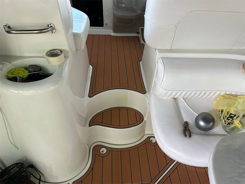 1998-2002 Cruisers Yachts 3870 Swim Platform Cockpit Pad Boat EVA Teak Floor Mat