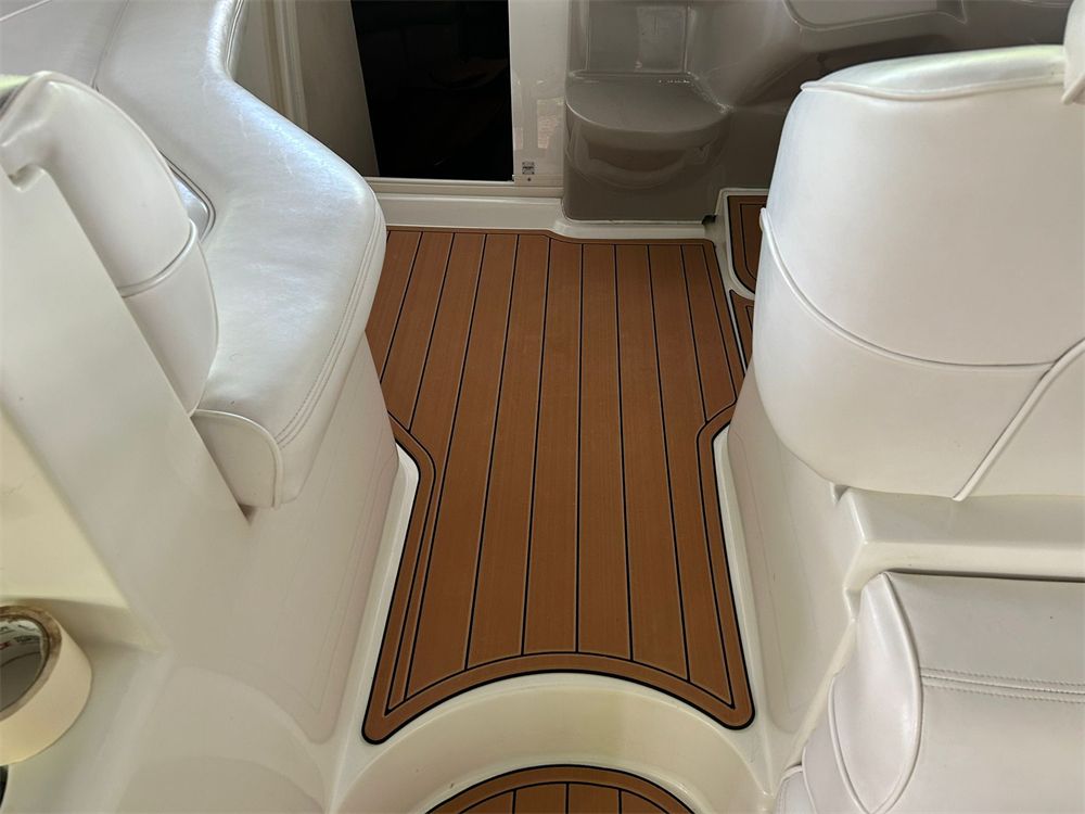 1998-2002 Cruisers Yachts 3870 Swim Platform Cockpit Pad Boat EVA Teak Floor Mat