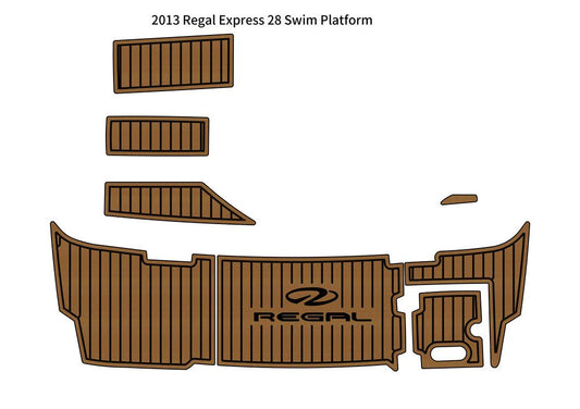 2013 Regal Express 28 Swim Platform Step Pad Boat EVA Foam Faux Teak