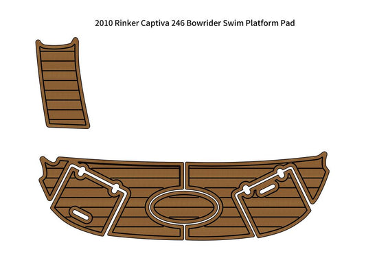 2010 Rinker Captiva 246 Bowrider Swim Platform Boat EVA Foam Teak