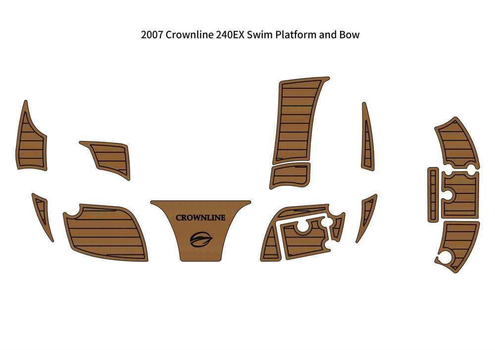 2007 Crownline 240EX Swim Platform Bow Boat EVA Faux Foam