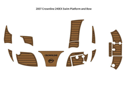 2007 Crownline 240EX Swim Platform Bow Boat EVA Faux Foam