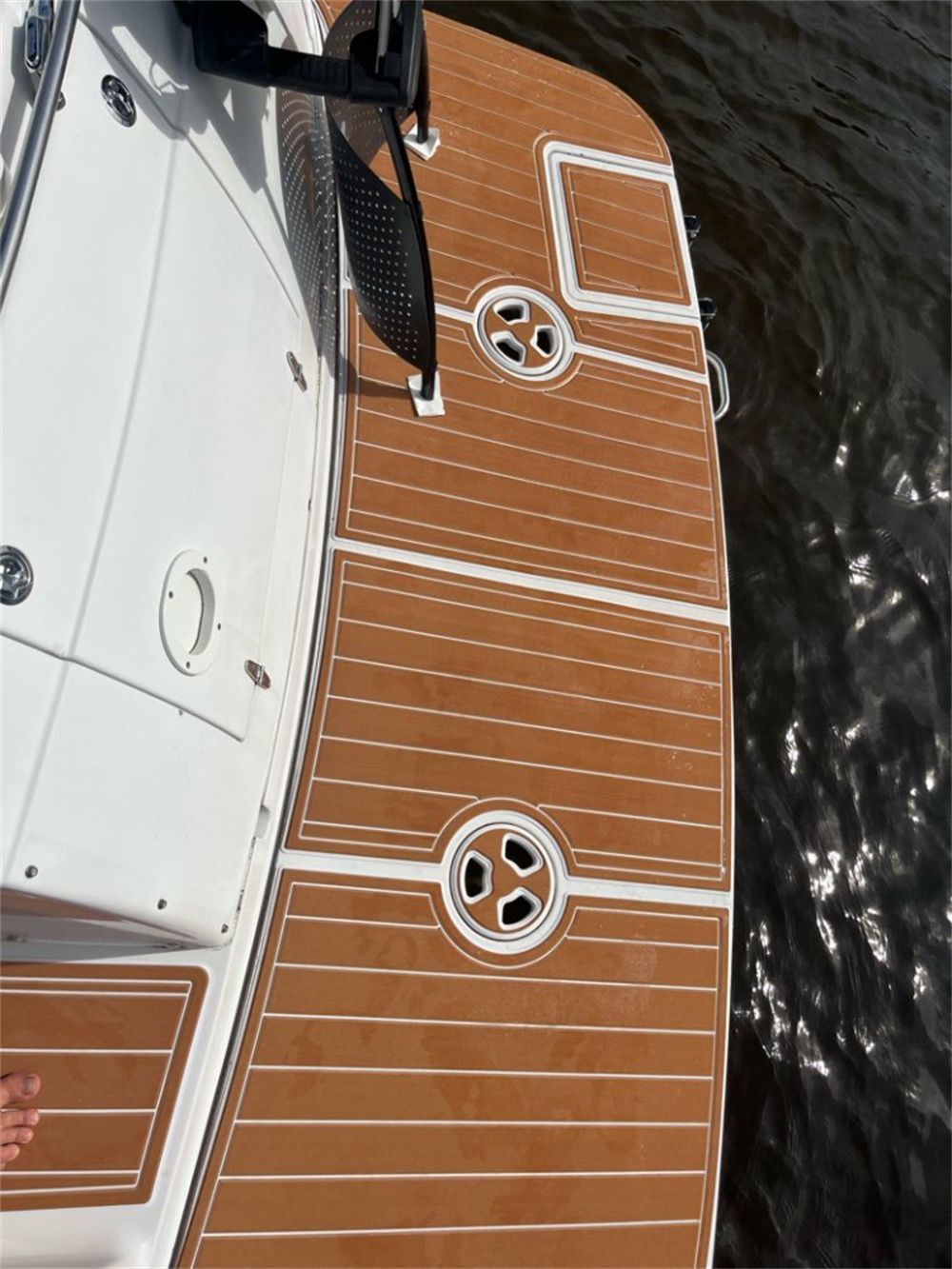2000 Four Winns 298 Vista Swim Platform Cockpit Boat EVA Foam Teak Deck Floor
