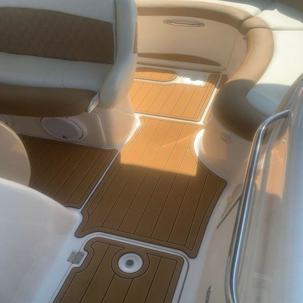 2002 Chaparral 242 Swim Step Platform Cockpit Boat EVA Foam Teak Deck Floor Pad