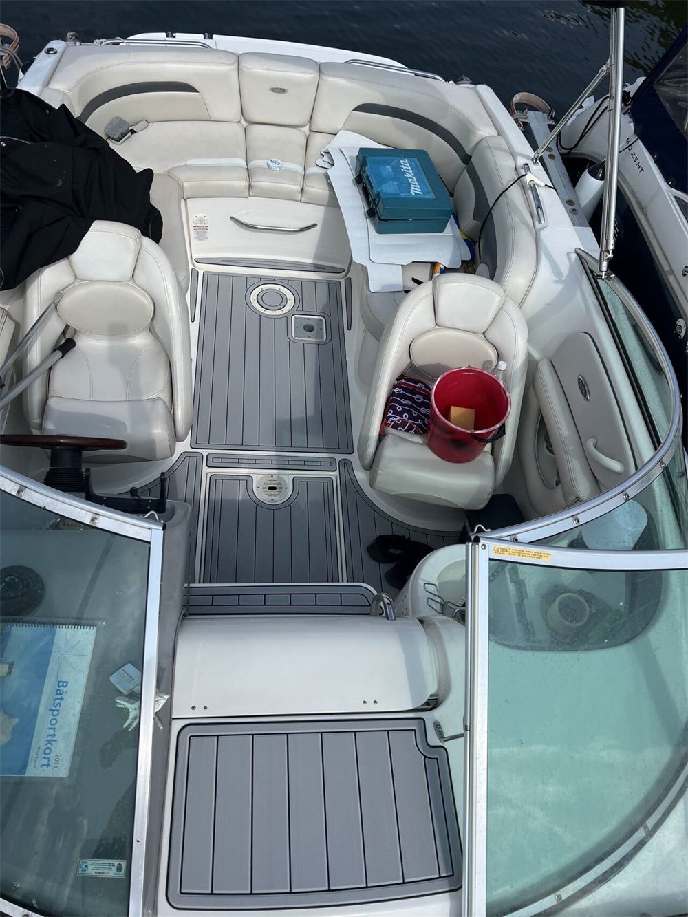 2004 Chaparral 265 SSI Swim Platform Cockpit Boat EVA Foam Teak Deck