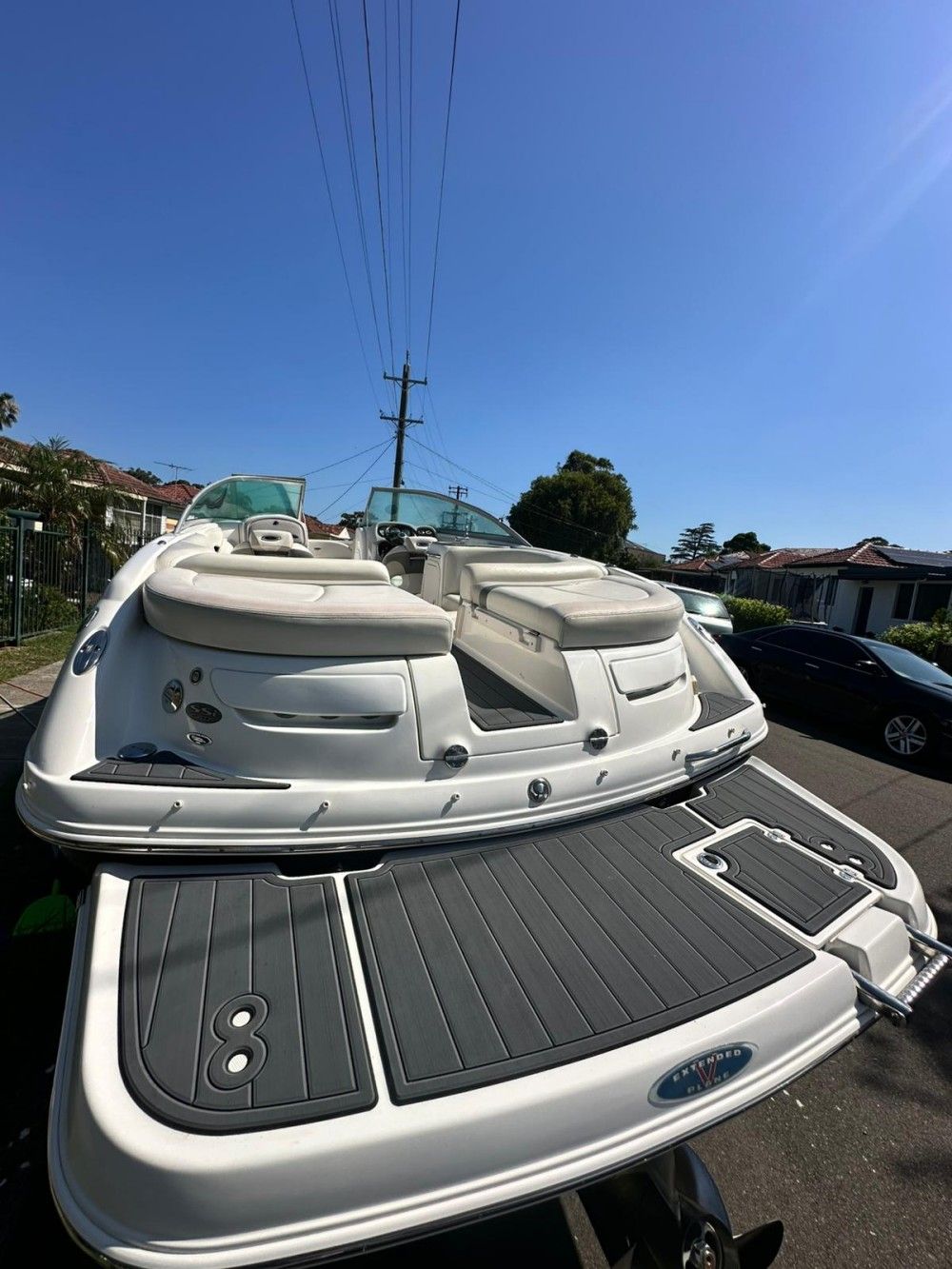 2007 Chaparral 246 SSI Swim Platform Cockpit Boat EVA Foam Teak Floor Pad Mat